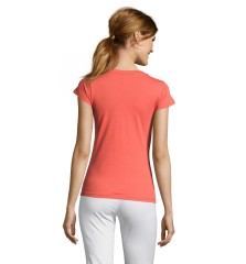 Camiseta COLOR personalizable mujer cuello pico